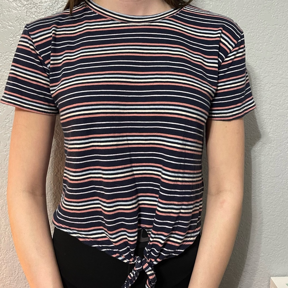 Hollister striped tee shirt